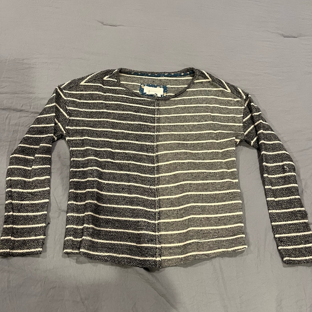 Anthropologie Two-Toned Striped Sweater